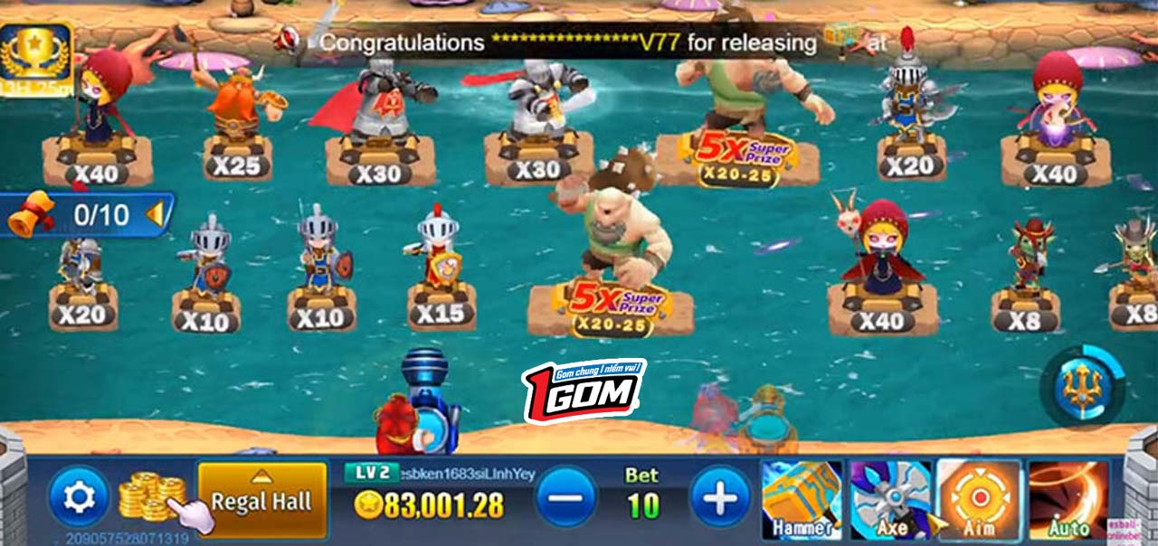 Cách chơi bắn cá Boom Legend – Chinh phục đại dương sâu thẳm Cách chơi bắn cá Boom Legend